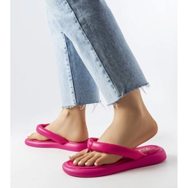 Plateau-Flip-Flops Y223-2 Fuchsia rosa 2