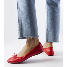 Rote Ballerinas mit Schleife von Vaillancour 1