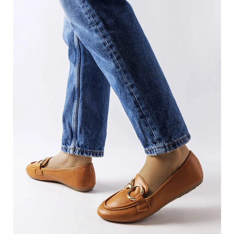 Braune Couturier-Loafer für Damen 1