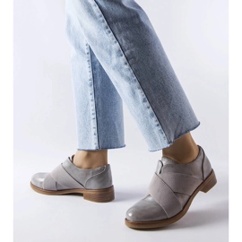 Graue Schuhe LS5379 Grau 1