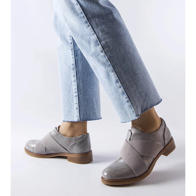 Graue Schuhe LS5379 Grau 1