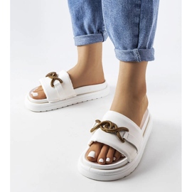 Weiße Plateausandalen von Frédérique 1