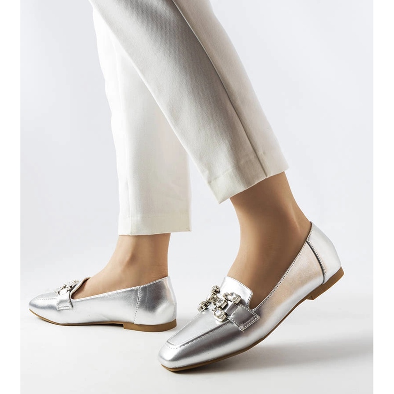 Marechal-Slipper aus Silber mit Zirkonia 1