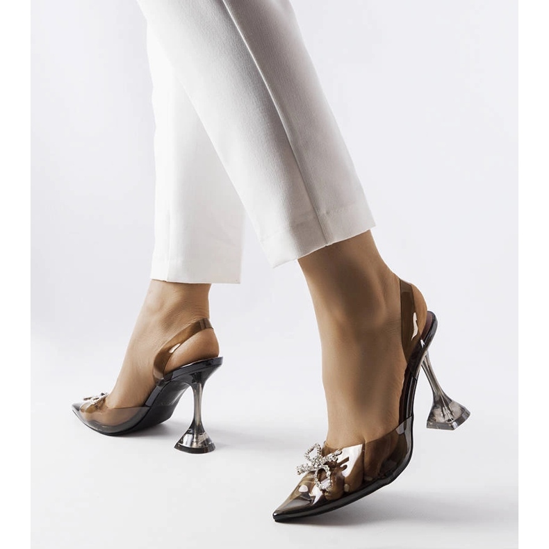 Schwarze transparente Pumps von Girard 1