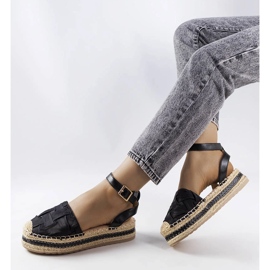 Schwarze Plateau-Espadrilles von Lafrenière 1