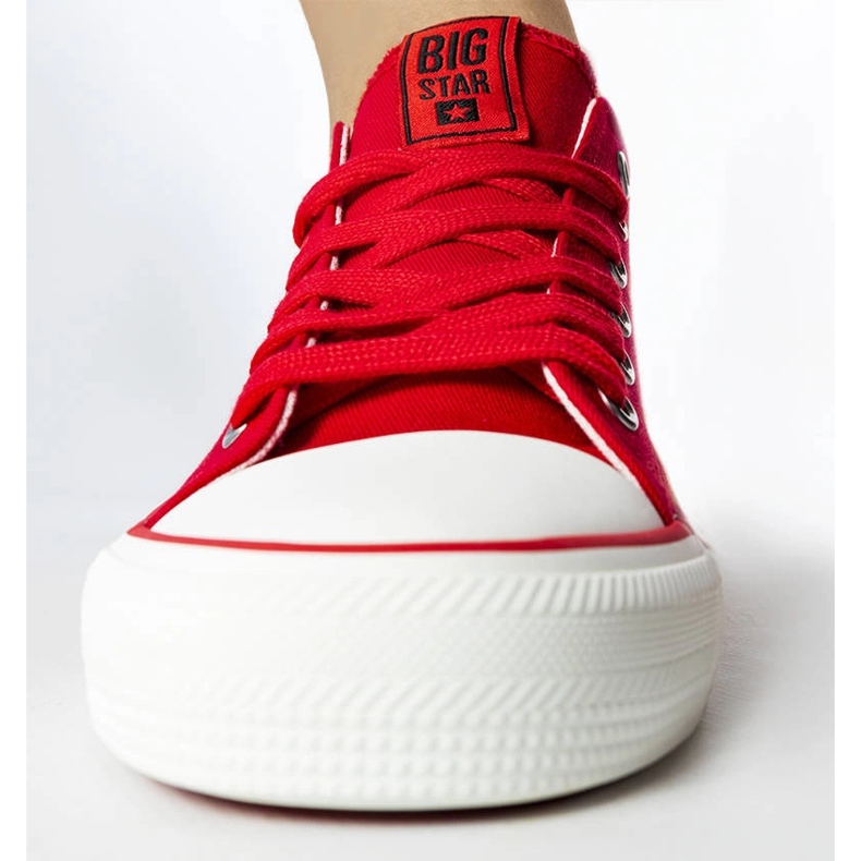 Rote klassische Sneakers Big Star JJ274124 1