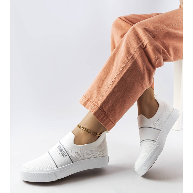 Weiße Damen-Sneaker von Big Star JJ274092 1