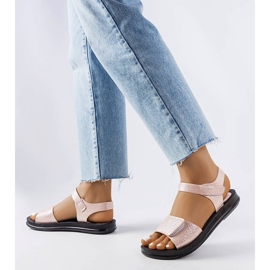 Rosa Sandalen mit dekorativem Obermaterial von Phillip 1