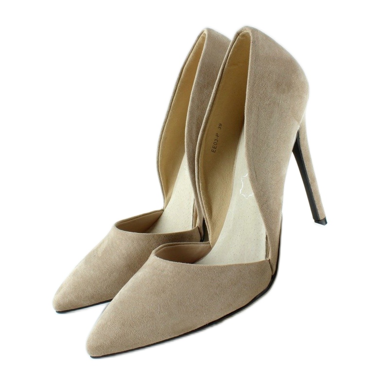 Pumps an einer Nadel mit Einkerbungen EE03 Khaki 1