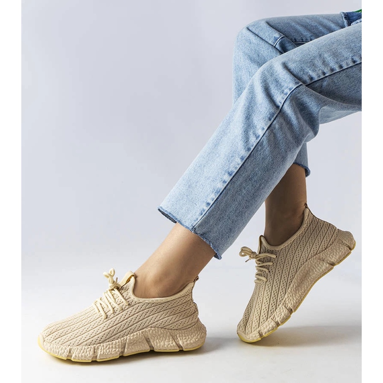 Hellbeige Sport-Sneaker von Élodie 1