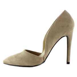 Pumps an einer Nadel mit Einkerbungen EE03 Khaki 2