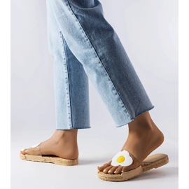 Transparente Hausschuhe mit Foddie-Dekoration farblos 2