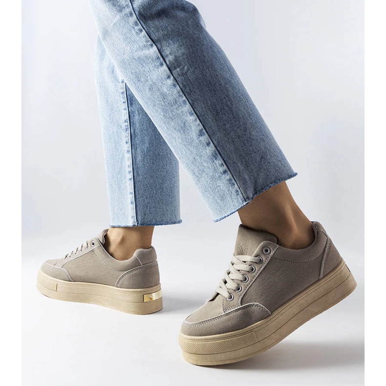 Graue Plateau-Sneaker von Amathymes 2