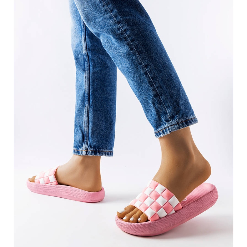 Rosa Gummi-Plateau-Slides von Elin 2