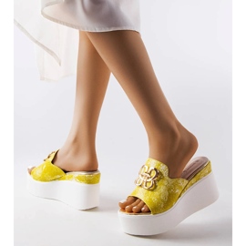 Goodin Gelbe Havanna-Keilsandalen 2