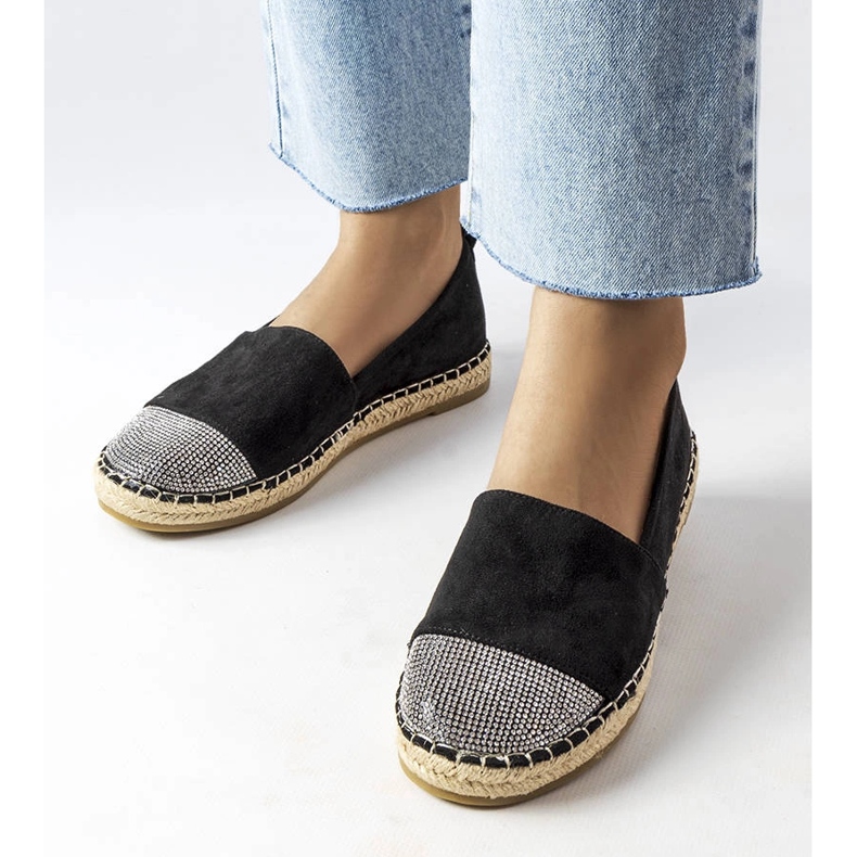 Inna Schwarze Espadrille-Slipper von Magali 1