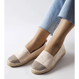 Beigefarbene Espadrille-Slipper von Magali 1