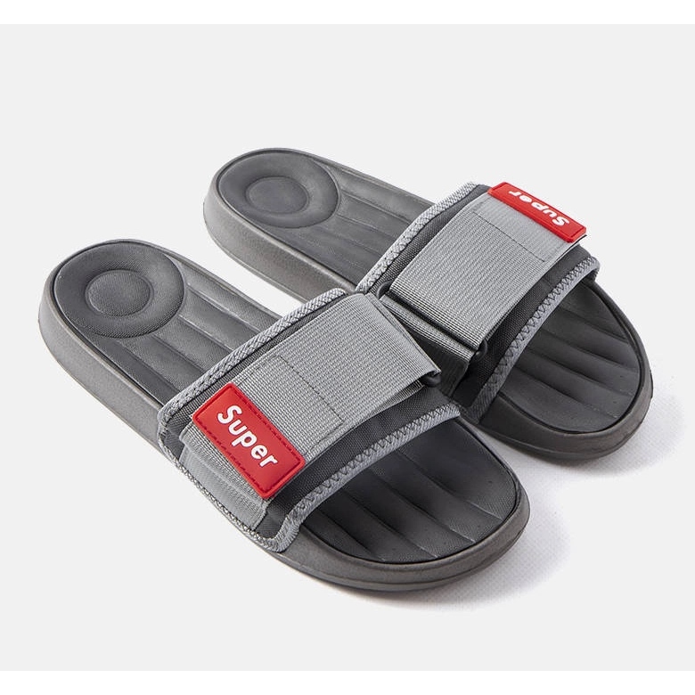 Graue Herrenhausschuhe von Alley 1