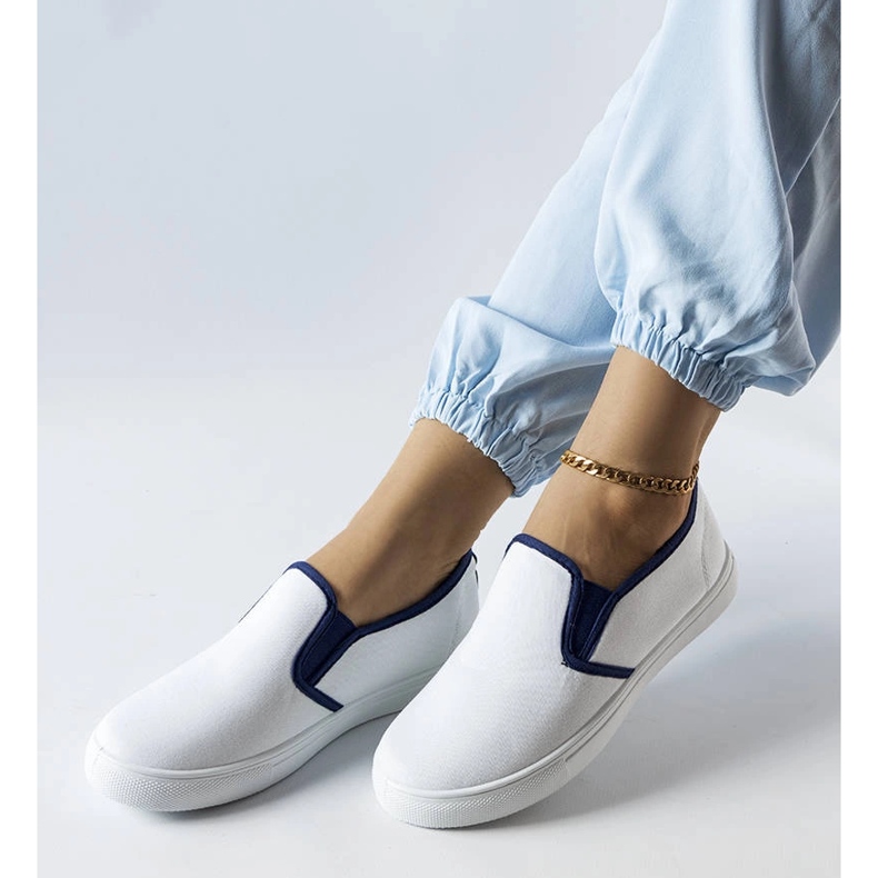 Cagliari-Sneaker aus weißem Stoff 1