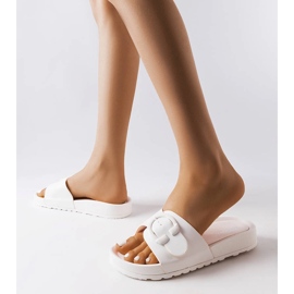 Inna Weiße Slider mit Schnalle von Généreux 2