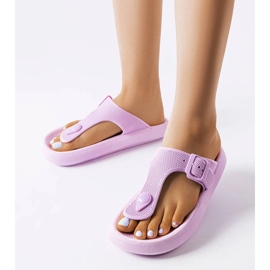 Lila Plateausandalen von Moretti violett 1