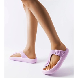 Lila Plateausandalen von Moretti 2
