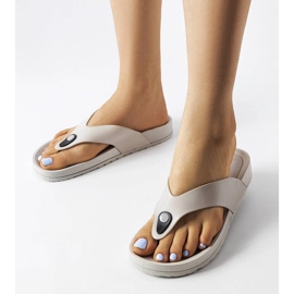 Graue Plateausandalen von Elide 1