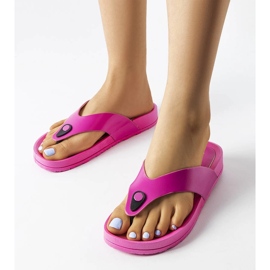 Rosa Plateau-Flip-Flops von Elide 1