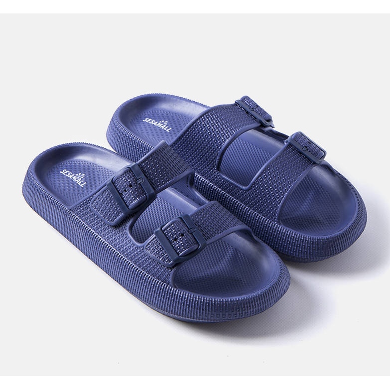 Marineblaue Herrenhausschuhe von Karersee 1