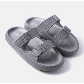 Karersee graue Herrenhausschuhe 1