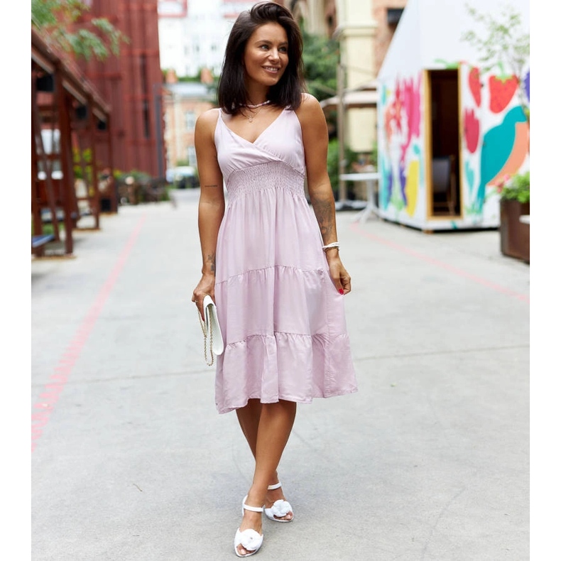 Weiße Ballerinas mit einer Blume 1