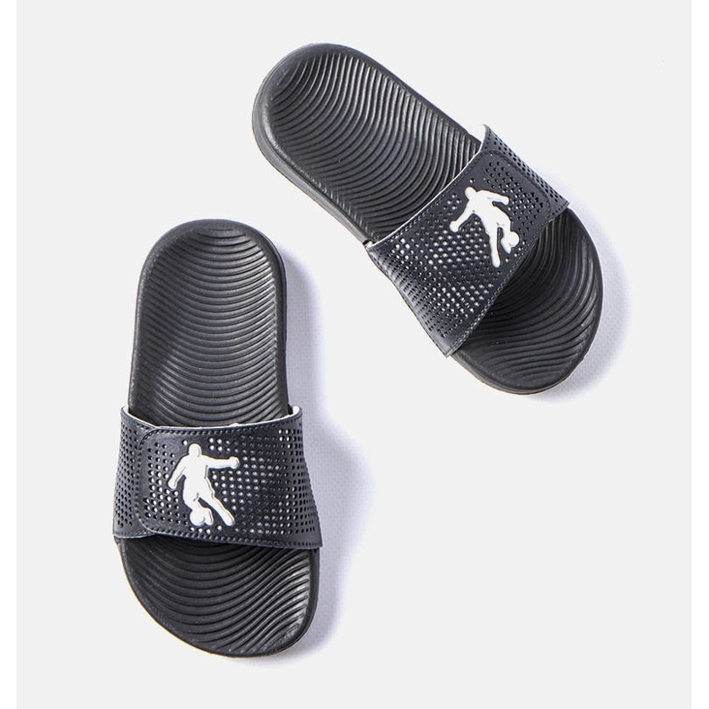 Schwarze Kinder-Gummihausschuhe aus Athen 1