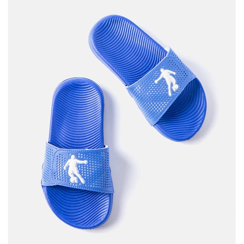 Blaue Gummipantoffeln aus Athen 1