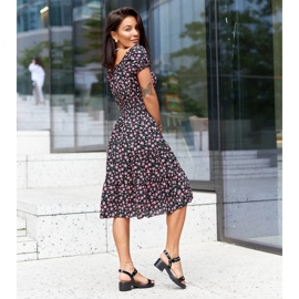 Schwarze High-Heel-Sandalen von Donizetti 1