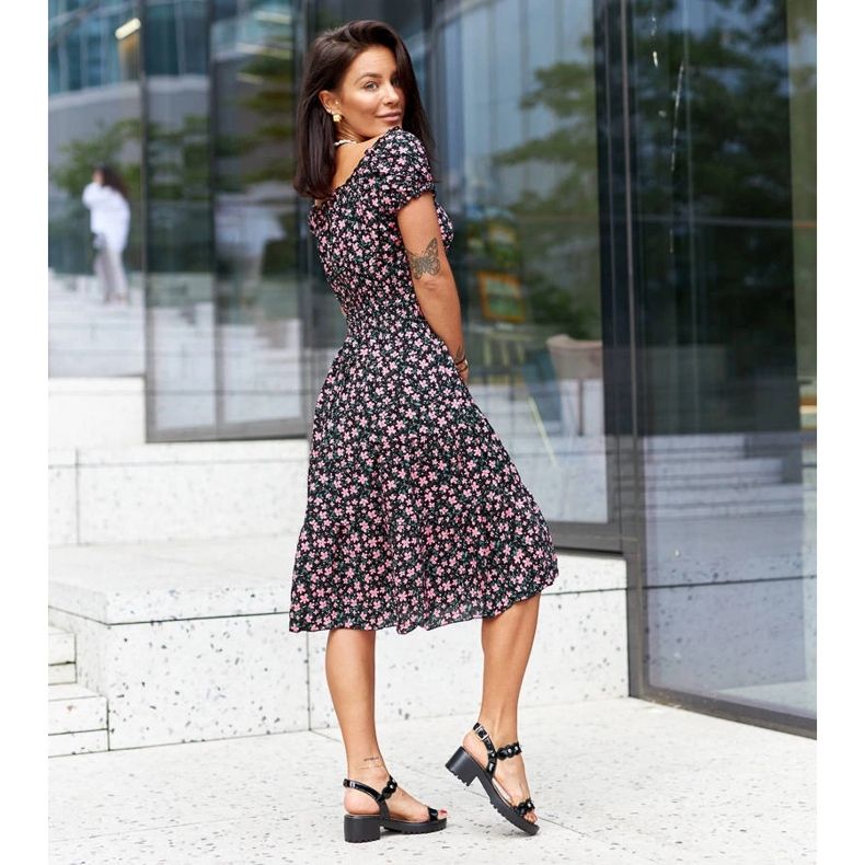 Schwarze High-Heel-Sandalen von Donizetti 1