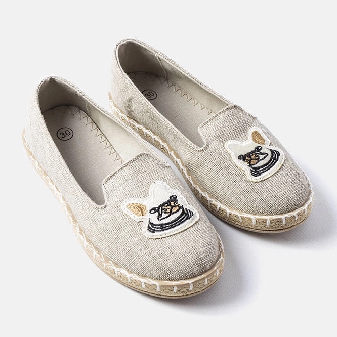 Inna Graue Kinder-Sneaker mit Peppi-Applikation 1