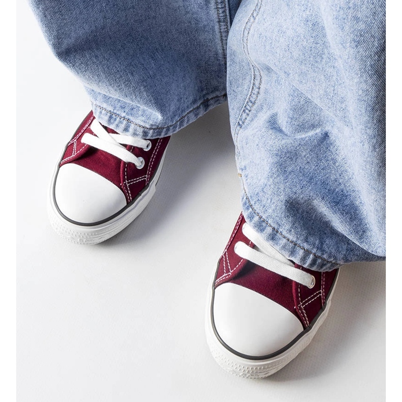 Burgunderrote Lee Cooper LCW-22-31-0864L-Sneaker 1