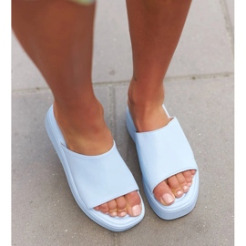 Blaue Plateausandalen von Orsola 2