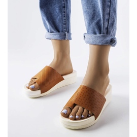 Braune Keilsandaletten von Monferrato 1