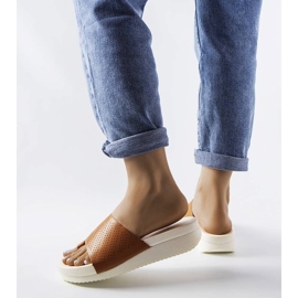 Braune Keilsandaletten von Monferrato 2