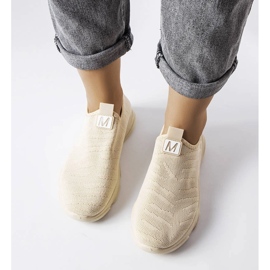 Beige Textil-Sneaker von Aaron 2