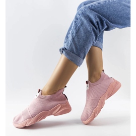 Rosa Slip-On-Sneaker von Greco 1