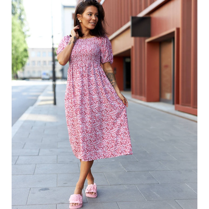 Rosa Paciano-Blumenpantoffeln 1