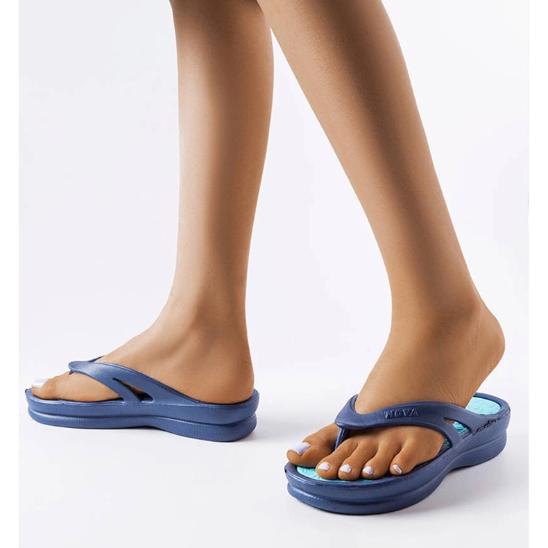Isla marineblaue helle Flip-Flops 2