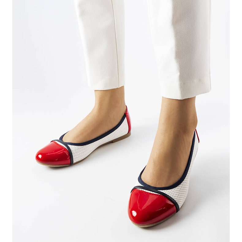 Rote und weiße Ballerinas von Colombo 1