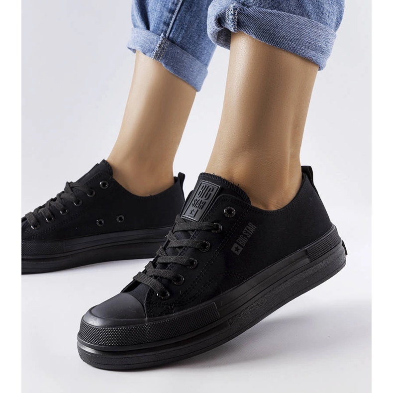 Schwarze Plateau-Sneaker von Big Star LL274967 1