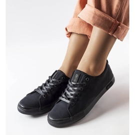 Schwarze Turnschuhe Big Star LL274057 1