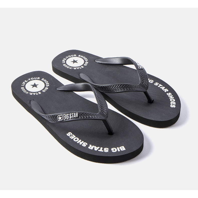 Schwarze Big Star Flip-Flops LL174423 2