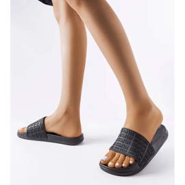 Schwarze Big Star-Hausschuhe LL274A147 2