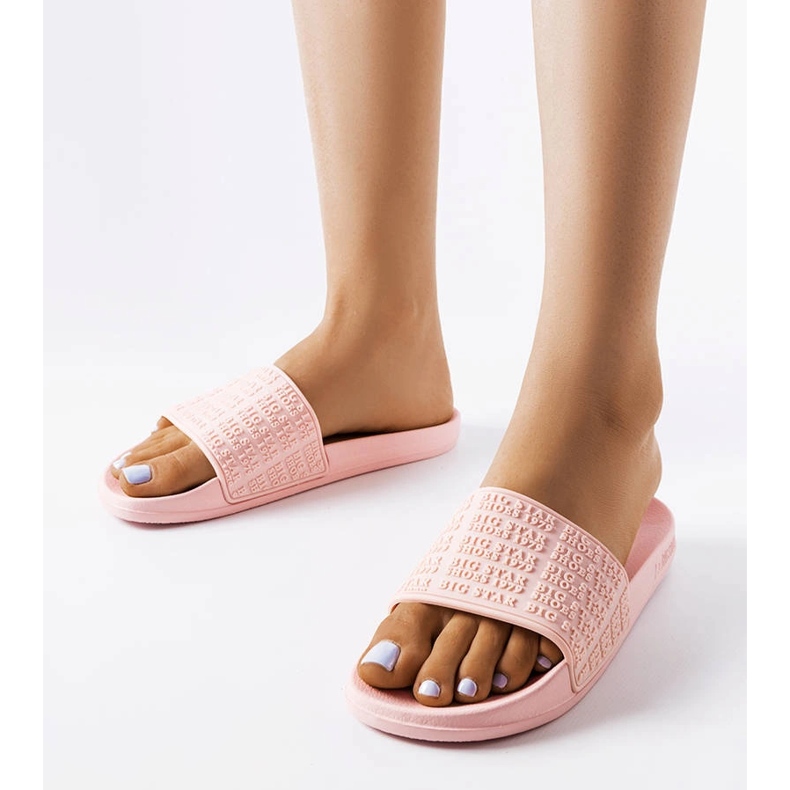 Rosa Big Star-Hausschuhe LL274A151 1